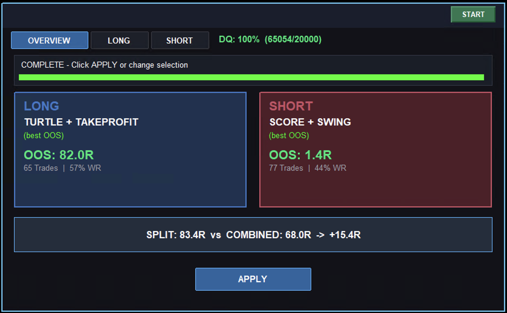 Auto-Select Ergebnis